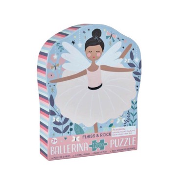 FLOSS&ROCK Slagalica Jigsaw Puzzle Ballerina, 12 komada