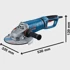 BOSCH Kutna brusilica GWS 27-230 JR Professional, 2700 W, plava