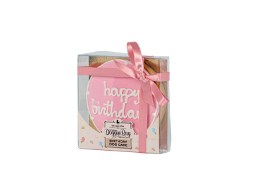 DOGGYEBAG Rođendanska torta za pse roza, 120 g