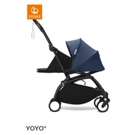 STOKKE Konstrukcija kolica Yoyo® black frame s newborn pack air france blue