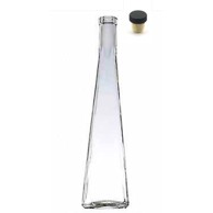 VETRO Staklena boca Triangula Visoka, s čepom, staklo