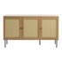 UNIQUE FURNITURE Niska komoda u dekoru hrasta u prirodnoj boji, 140x80 cm Pensacola