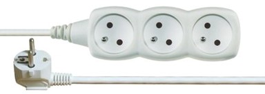 EMOS Produžni kabel P0315, 5 m, 3 utičnice, bijeli