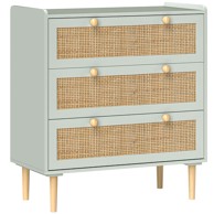 Komoda od ratana MDF, zelena