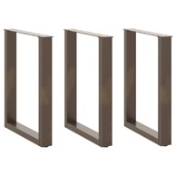 Noge za blagovaonski stol U-oblik 70x(72-73) cm 3 kom