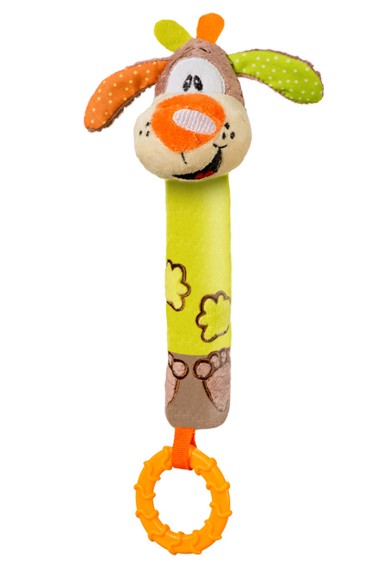 Igračka, piskava zvečkasta za nicanje zubića,  pas