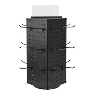 VEVOR Stalak za prikaz s kukicama, 188x188x426 cm, crni