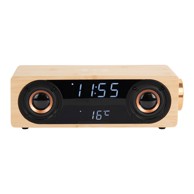 KARLSSON Digitalna radio budilica Classic BT s bežičnim punjačem, prirodna