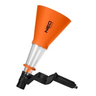 NEO TOOLS Univerzalni lijevak 125 mm s nosačem za montažu, crna