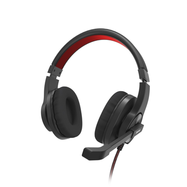 HAMA Slušalice HS-USB400 V2, naglavne, žične, USB-A, za ured i pozivni centar, crna