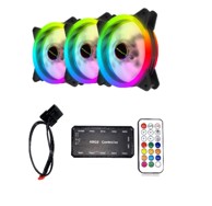 NAVIATEC RGB Set ventilatora + hub, 3 kom