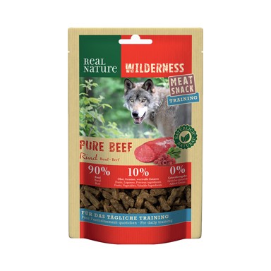 REAL NATURE Poslastica za pse Wilderness Meat Snack Soft Training govedina 150 g