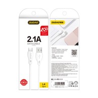 DUDAO Kabel USB-A na USB-C, 2.1A, 1 m, bijeli