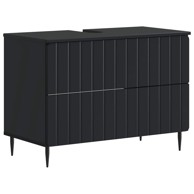 ZWOLLE Kupaonski ormarić za sudoper 82 x 41 x 58,5 cm, crni