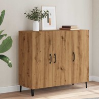 Komoda boja hrasta artisana 90 x 34 x 80 cm konstruirano drvo