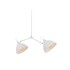 CUSTOMFORM Bijela viseća lampa s metalnim sjenilom 104x104 cm Coben 