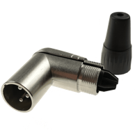 ONE Kutni muški 3-pinski XLR konektor RX3RMP-NT