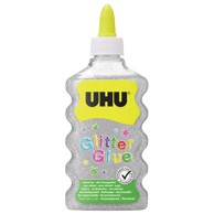 UHU Glitter Glue ljepilo, 177 ml, srebrno