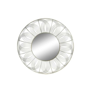 DKD HOME DECOR Zidno ogledalo 60x4x60 cm moderan, zlatno