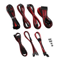 CORSAIR Kabel CableMod C-Series Pro ModMesh 12VHPWR CORSAIR Kabel Cable Kit for RM, RMi, RMx CM-PCSR-16P3KIT-NKKR-R, crno-crveni