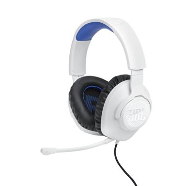 JBL Gaming slušalice Quantum 100P, bijele, mikrofon