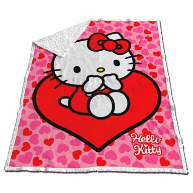 Deka Hello Kitty, sherpa, 120 x 150 cm