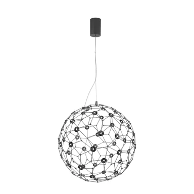 NOVA LUCE Visilica Sole NL9186905, LED 21 W, 3000 K, 2403 lm, IP20, titanijum crna