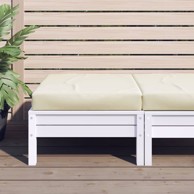 Paletni podni jastuk od tkanine 60 x 60 x 8 cm krem