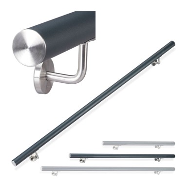 NORTHIX Zidni rukohvat za stepenice, 100 cm, aluminij