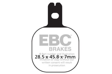 EBC Kočione pločice FA184, set za 1 disk