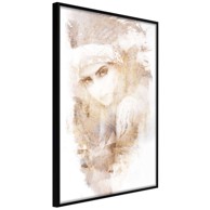 Poster Mysterious Look (Beige) 30x45