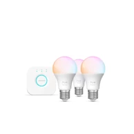 PHILIPS Hue WCA smart žarulje + Hue bridge, E27, 3x806 lm, 2200–6500 K + RGB