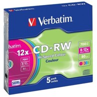 VERBATIM CD-RW 700 MB 12x, 5 komada