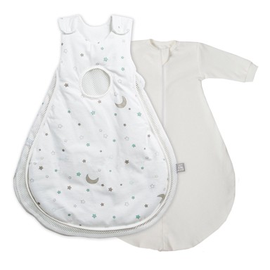 ROBA Bijela/bež pamučna dječja vreća za spavanje 50x66 cm Sternenzauber 