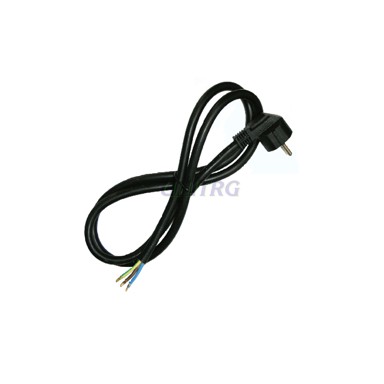 COMMEL Kabel priključni H05VV-F 3x2,5mm 1,5met crni
