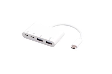 ESTUFF USB-C razdjelnik, 2x USB-C 3.1, 2x USB-A 3.0