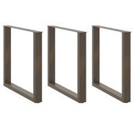 Noge za blagovaonski stol U-oblik 90x(72-73) cm 3 kom