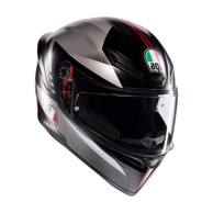 AGV Kaciga K1 s lap matt black grey red