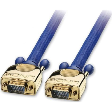 LINDY Premium Gold VGA kabel, 50 m, plavi