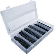 KEDO Termoskupljajuće cijevi HST-80A (75 kom, 4–18 mm), crna