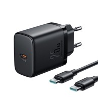 JOYROOM Brzi punjač snage 25W + USB-C / USB-C kabel 1m, crni