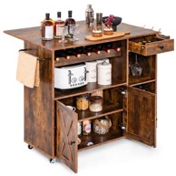 Kuhinjski kutak, poslužna kolica, rustikalno smeđa