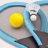 WOOPIE TOYS Set za badminton, plavi