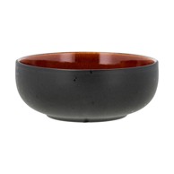 BITZ Crna/narančasta zdjela od kamenine ø 18 cm