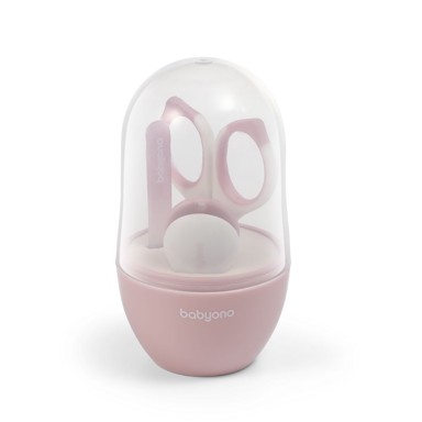 BABYONO Set za manikuru u kutijici, pastelno roza