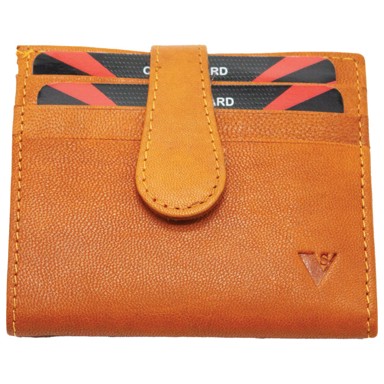 Etui za kartice 1063, koža, žuti