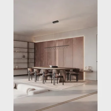 NOVA LUCE Visilica Stellar NL9186973, LED 17 W, 3000 K, 1355 lm, crna