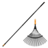 FISKARS ONECLICK Lepezaste grablje za lišće s drškom 42 cm 161 cm, crna