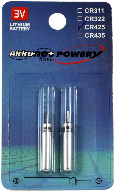 Litijska baterija CR425 za ribolovne plovke 2 kom