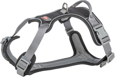 TRIXIE Oprsnica za pse PREMIUM ACTIVE L 69-87 cm/25 mm crna